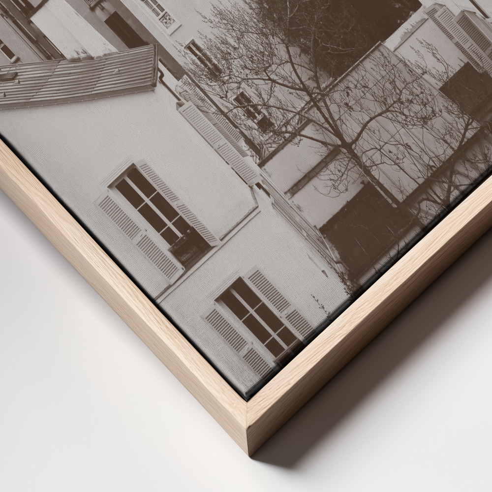 Canvas print - Rainbow Sky Above Paris frame close up