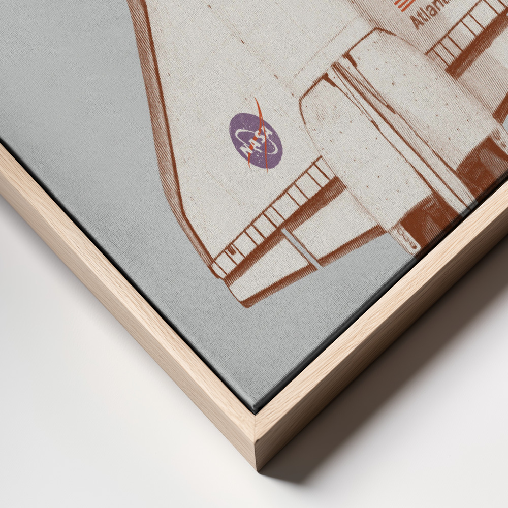 Canvas taulu - Atlantis kehys lähikuva - luonnollinen kehys