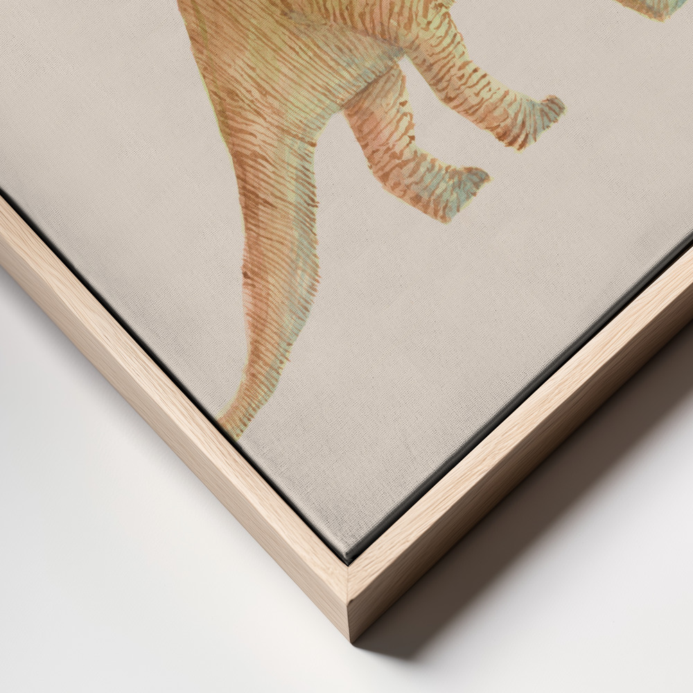 Canvas print - Diplodocus frame close up
