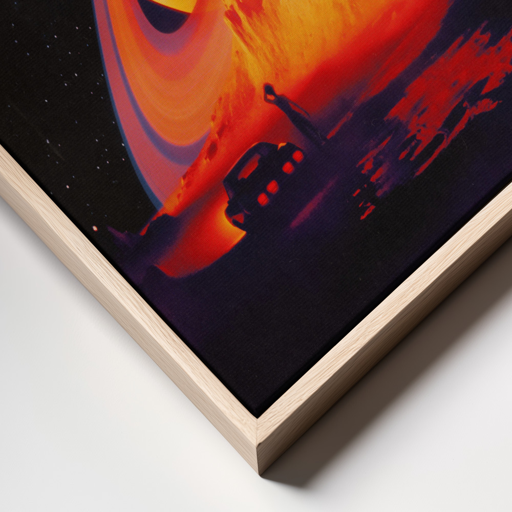 Leinwandbild - Alien Landscape frame close up