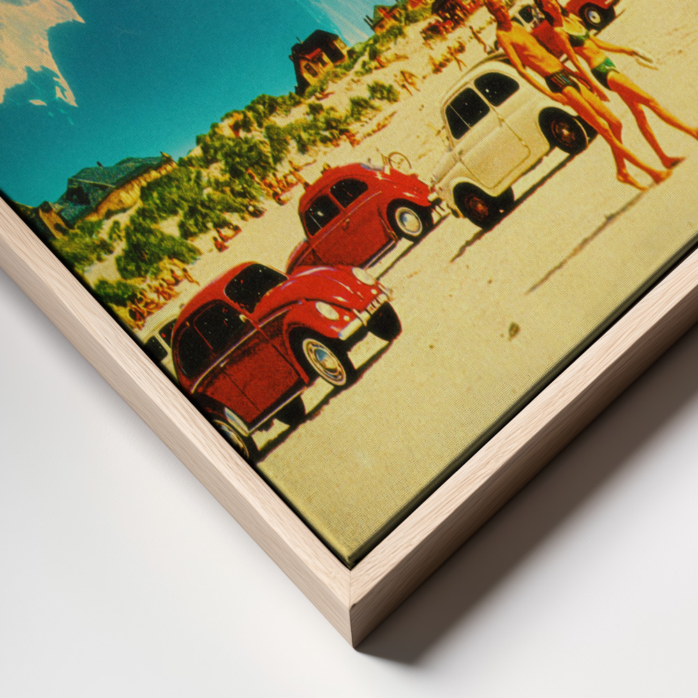 Leinwandbild - Galaxy Beach frame close up
