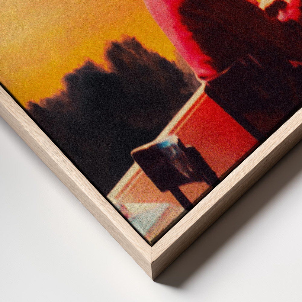 Canvas schilderi - Patience frame close up - natuurlijk frame