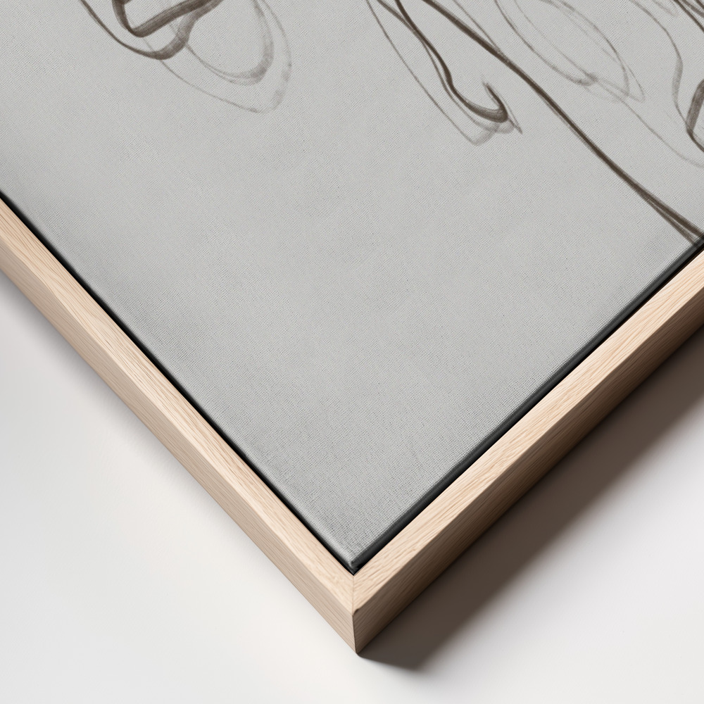Canvas schilderi - Arte Minimalista No 3 frame close up