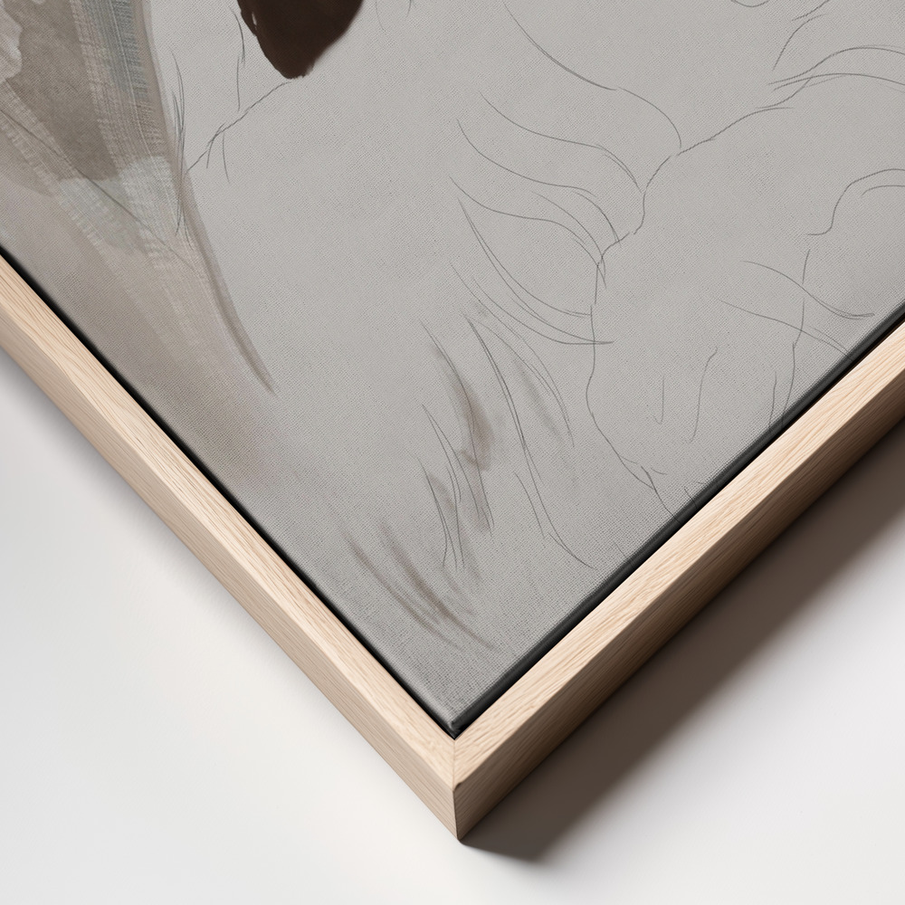 Canvas schilderi - Wilderness frame close up