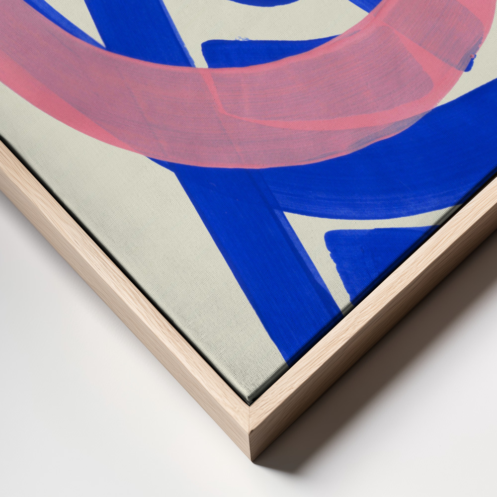 Canvas schilderi - Funky Beat frame close up - natuurlijk frame