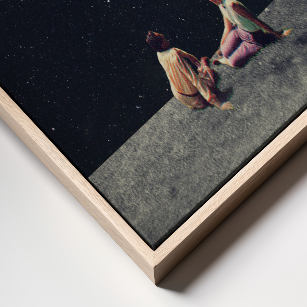 Leinwandbild - I Gave You the Moon for a Smile frame close up