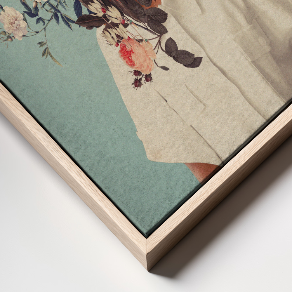 Canvas print - Thank God It's Spring frame close up
