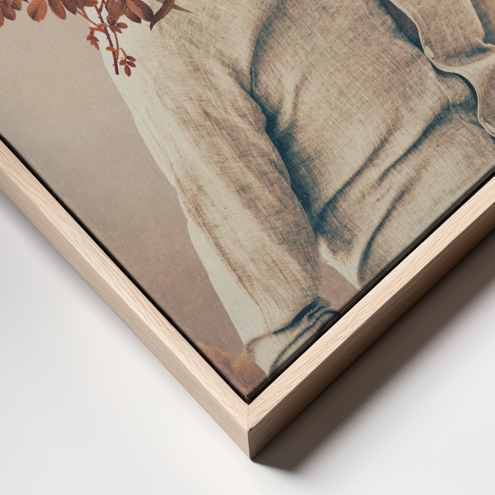 Canvas print - Roots Bright frame close up
