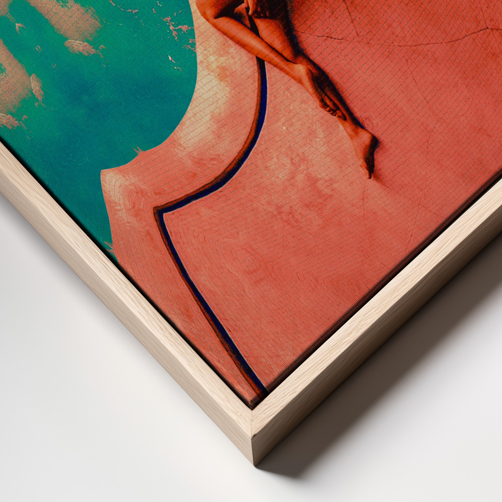Canvas print - Contours of Serenity frame close up