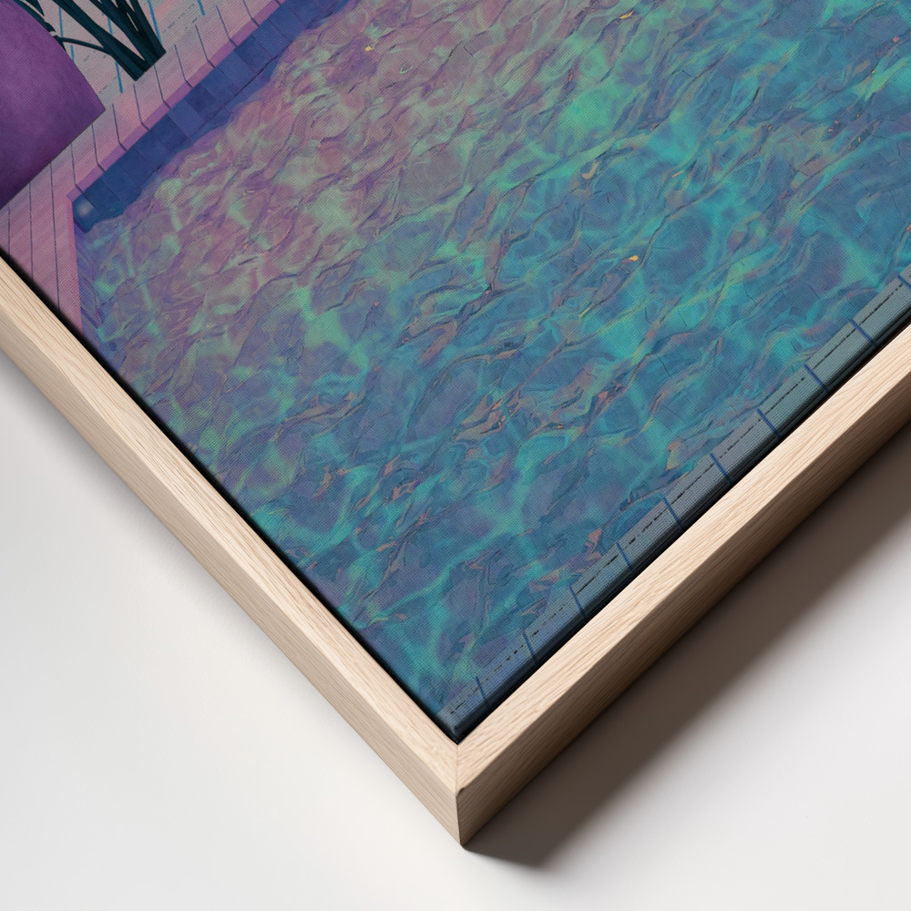 Canvas schilderi - Tropical Reflection frame close up