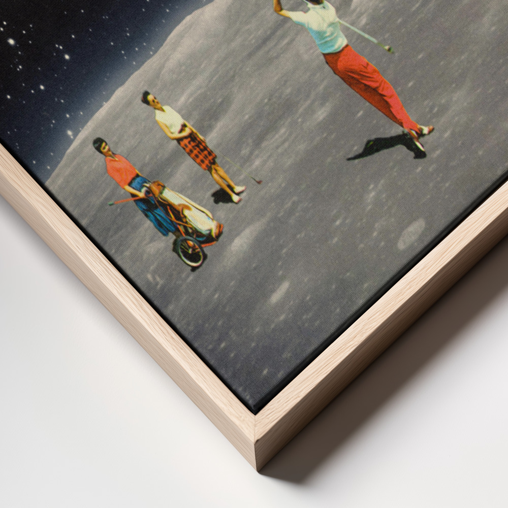Canvas print - Space Golf frame close up