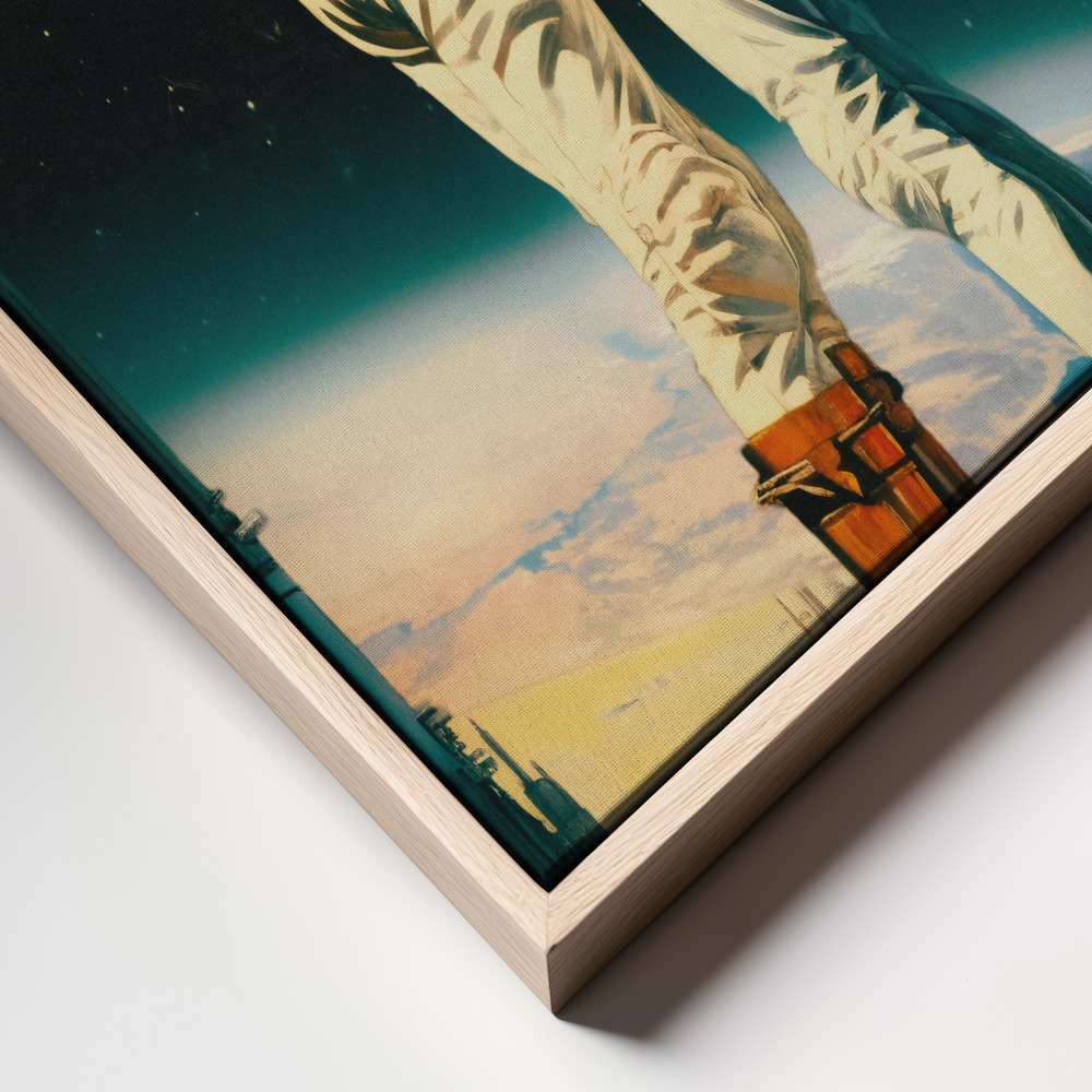 Canvastavla Intergalactic Love - Tavla frame close up