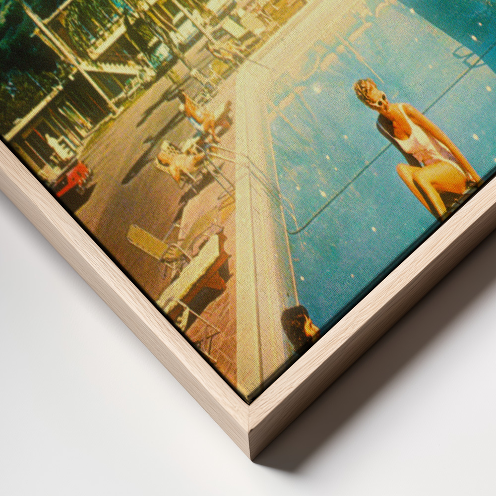 Canvas print - Space Pool frame close up