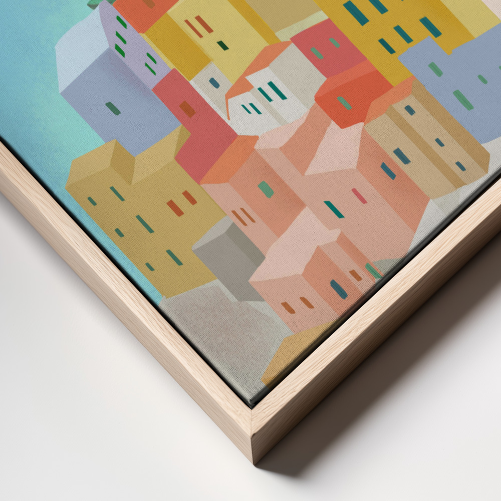 Lærred - Amalfi frame close up