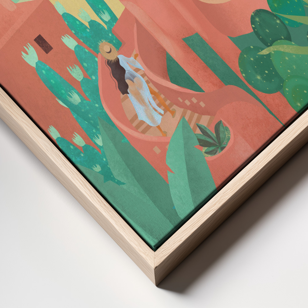 Canvas print - Canary Islands frame close up