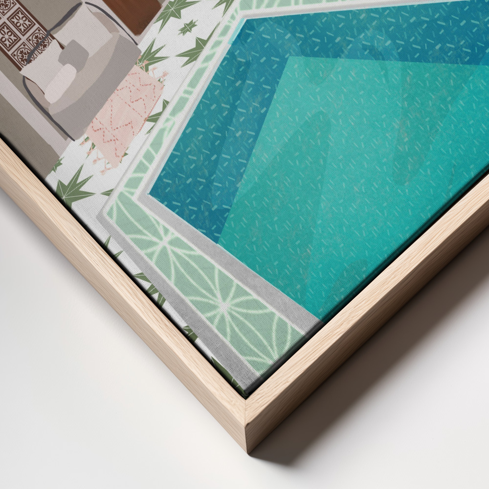 Canvas schilderi - Riad frame close up
