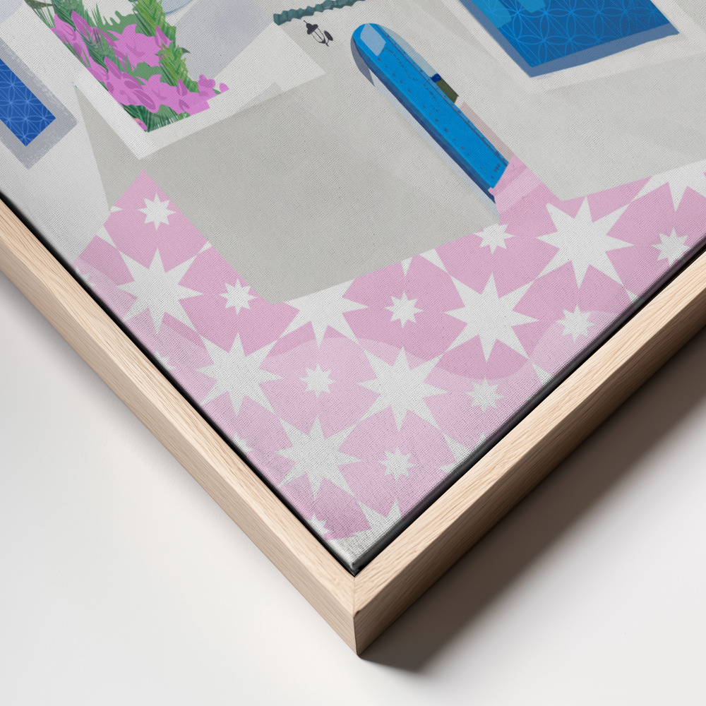Canvas print - Tunis frame close up
