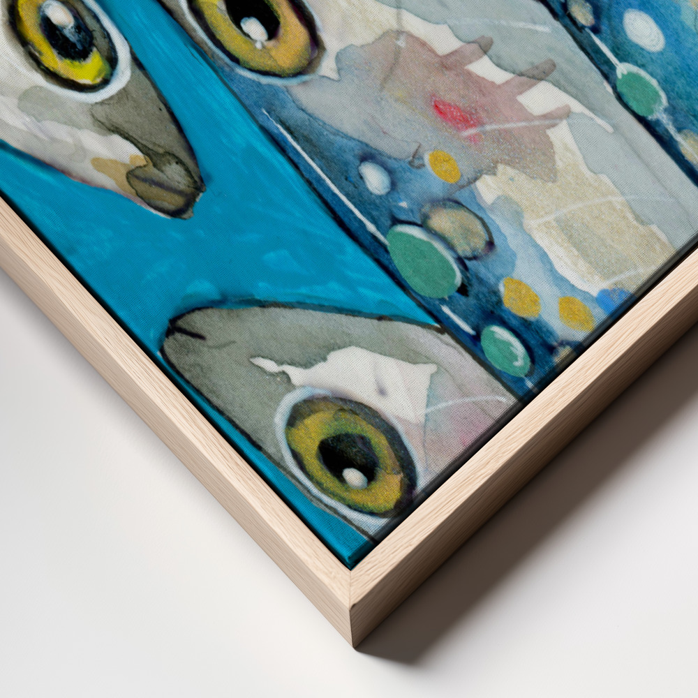 Canvas print - Fishes frame close up