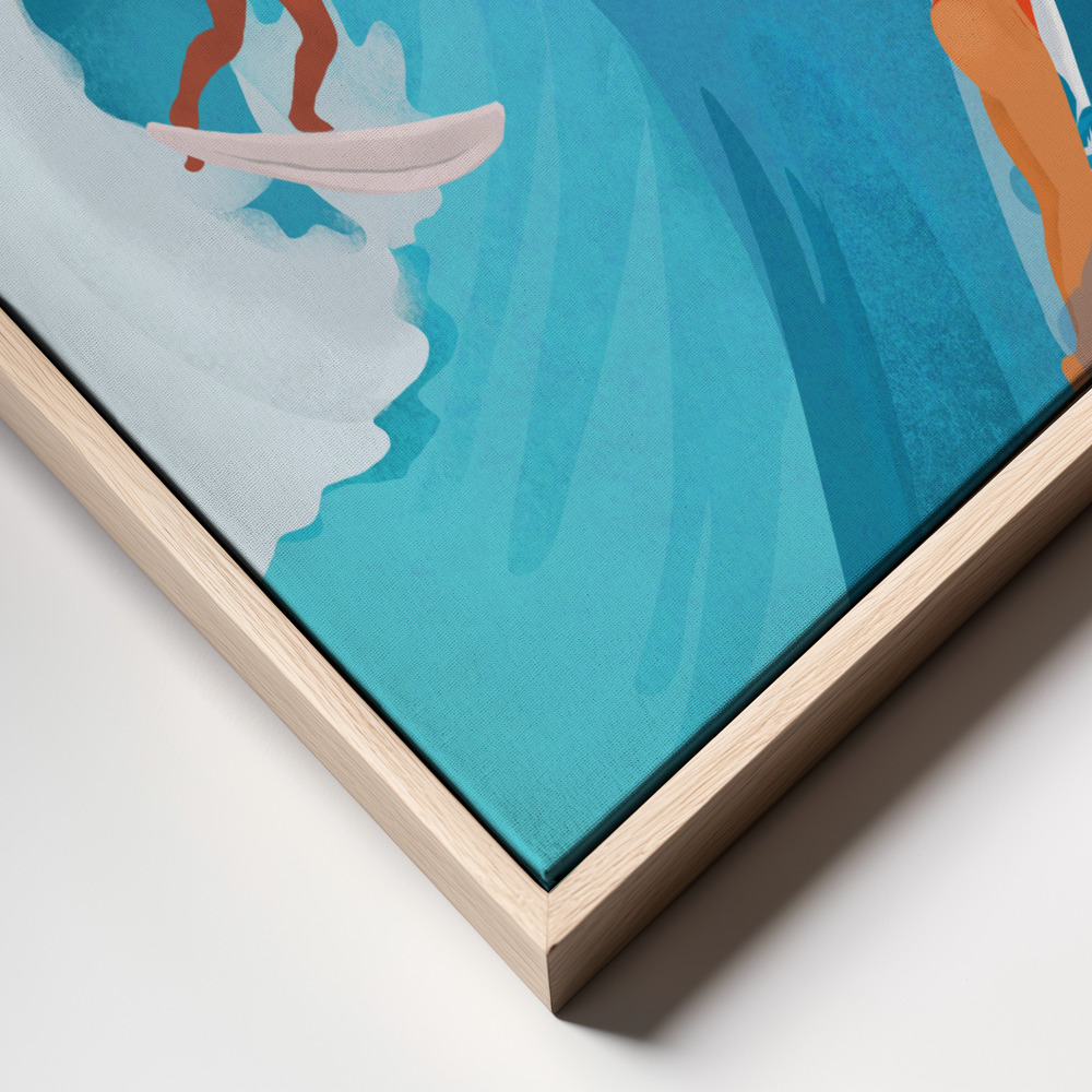Canvas print - Surfers frame close up