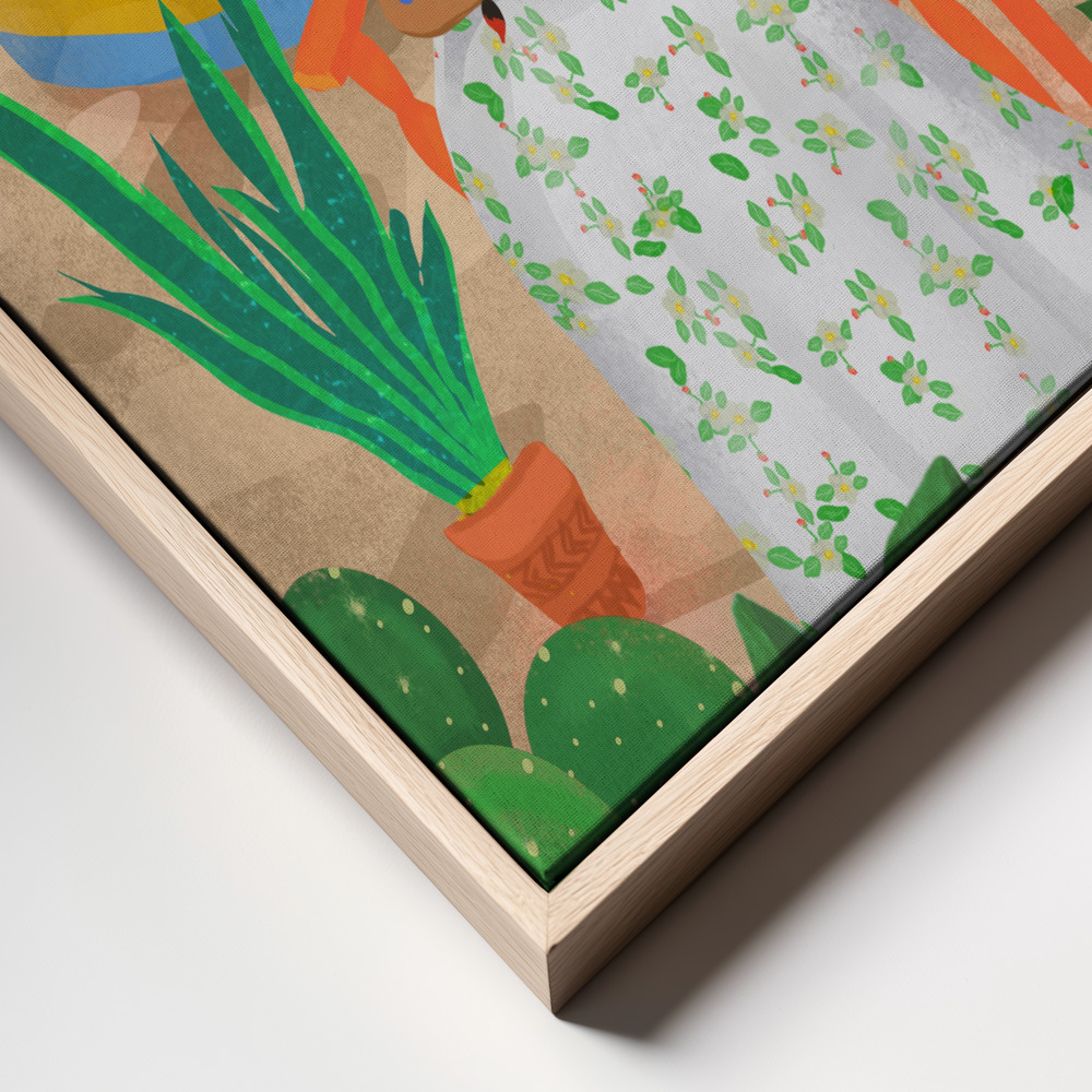 Stampe su tela - Frida frame close up