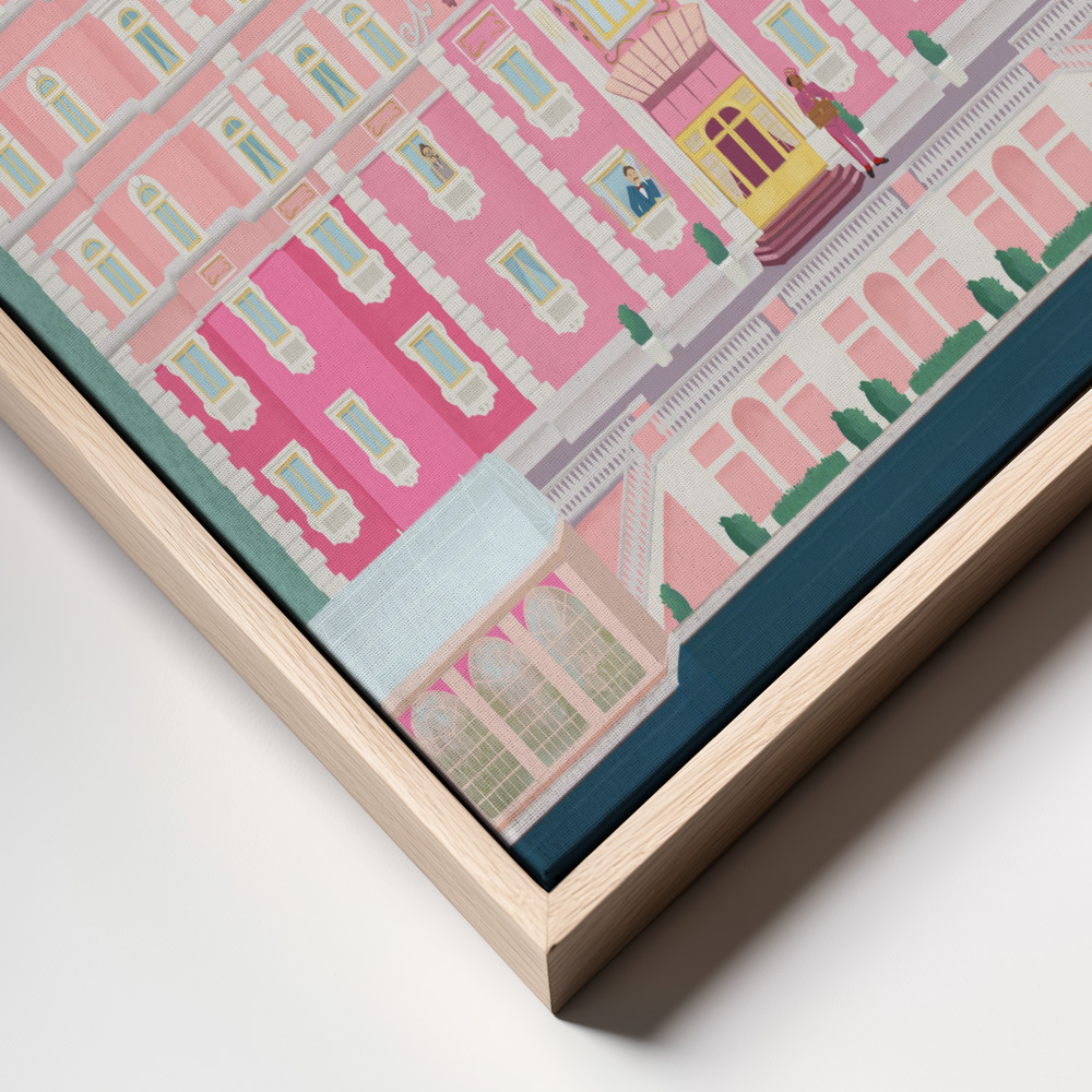 Canvas schilderi - The Grand Budapest Hotel frame close up