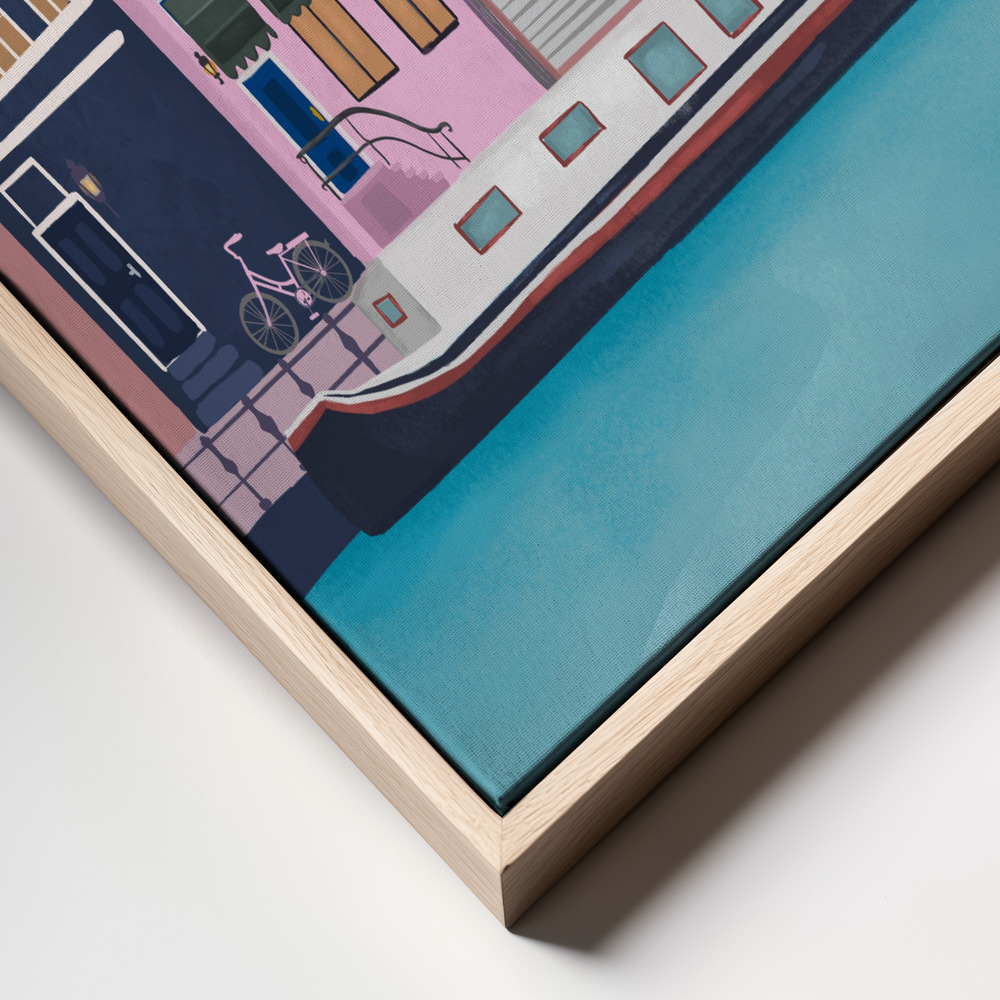 Canvas print - Amsterdam frame close up