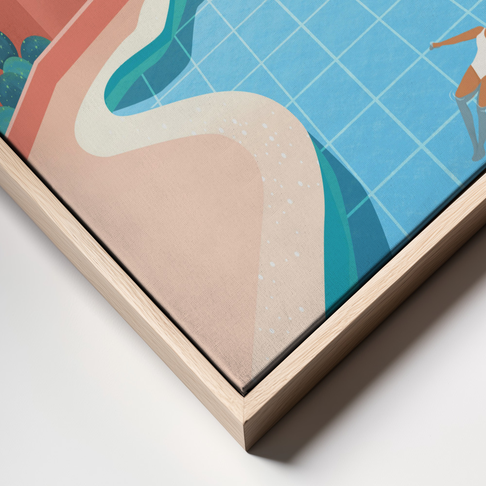 Canvas print - Tenerife frame close up