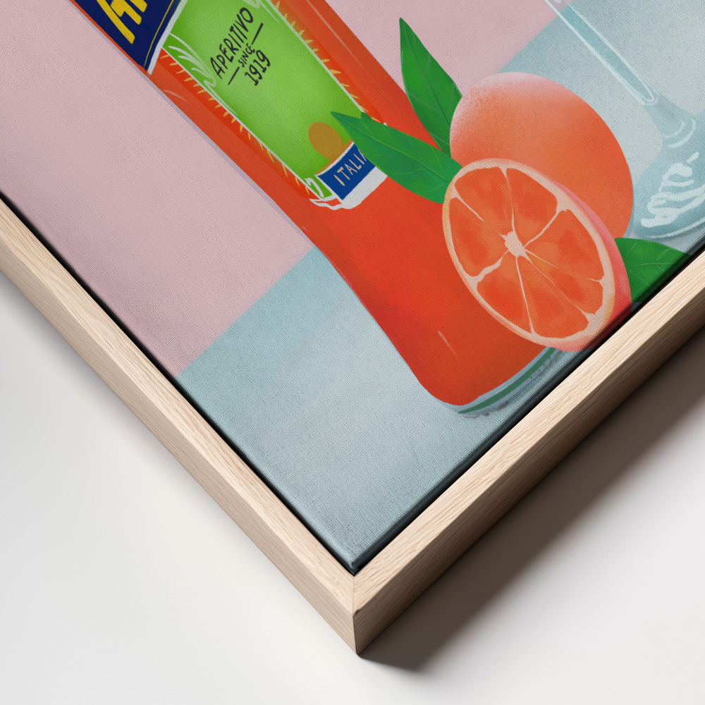 Lærred - Aperol Spritz frame close up