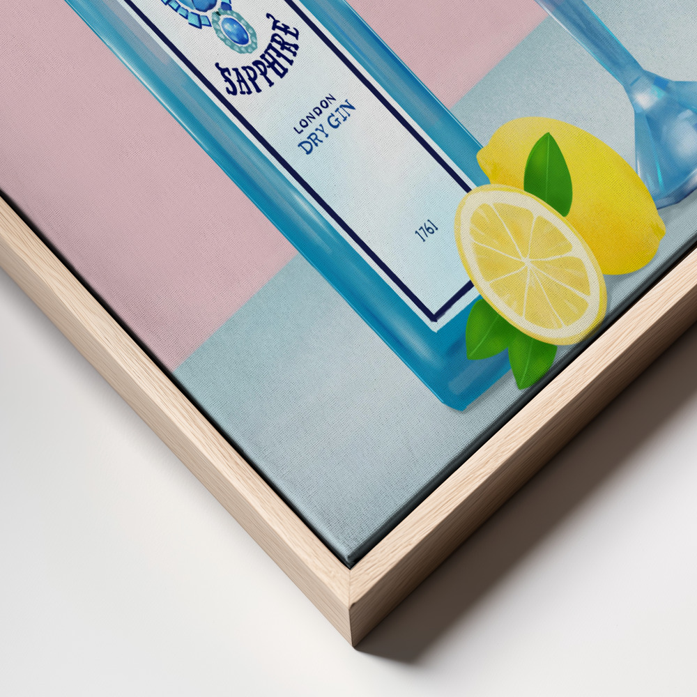 Canvas print - Gin Cocktail frame close up