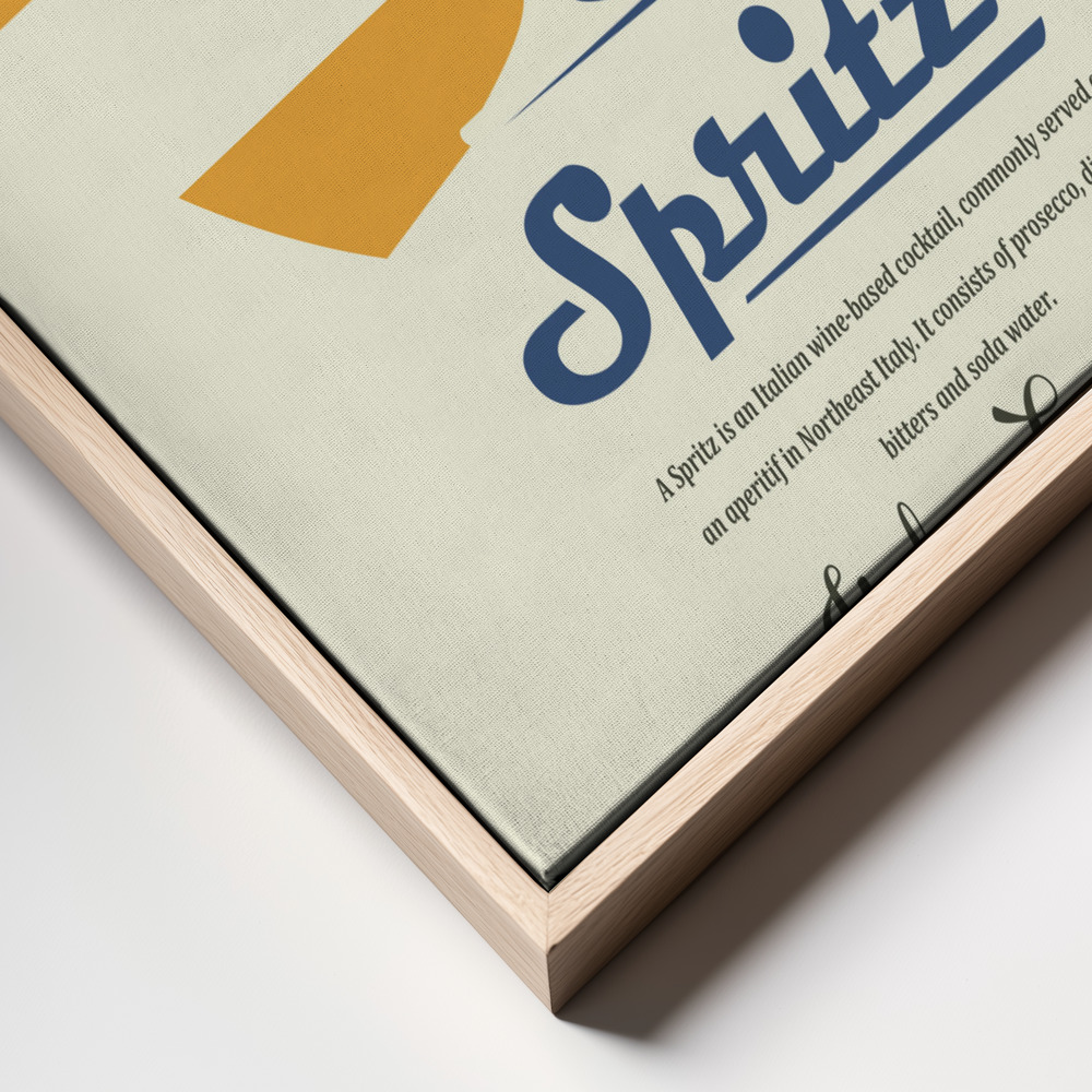 Canvas schilderi - Spritz summer print frame close up