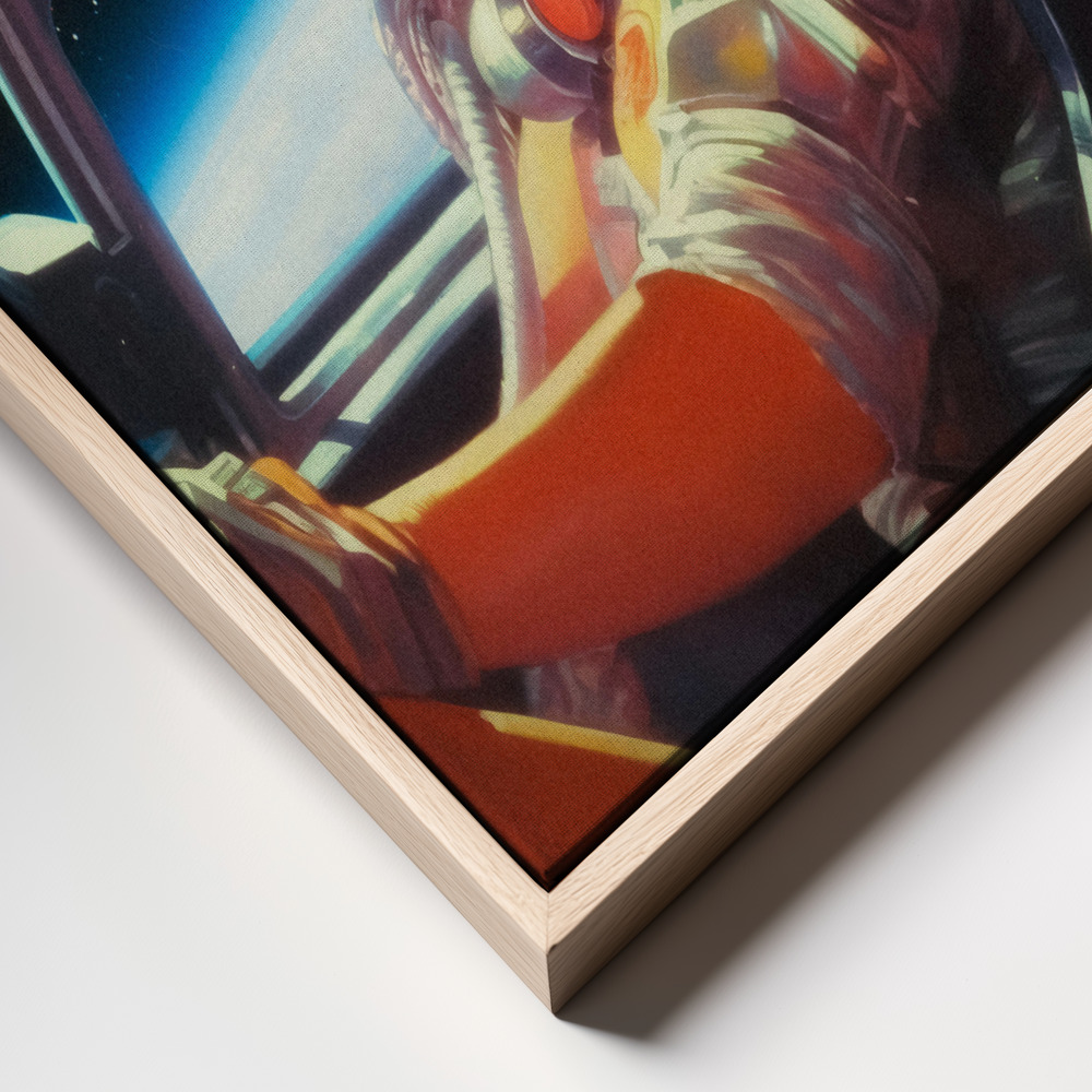 Canvas print - Next Stop Mars frame close up