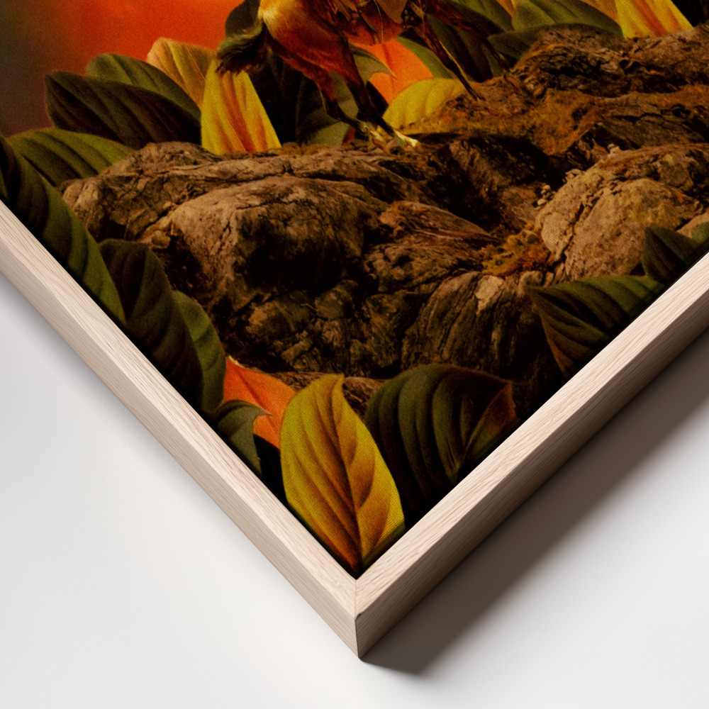 Canvas schilderi - Patience frame close up - natuurlijk frame