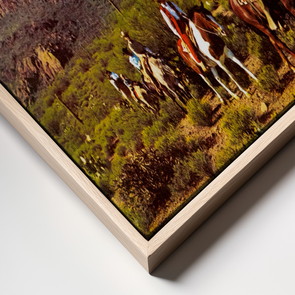 Canvas print - Illusionary Cowboys frame close up