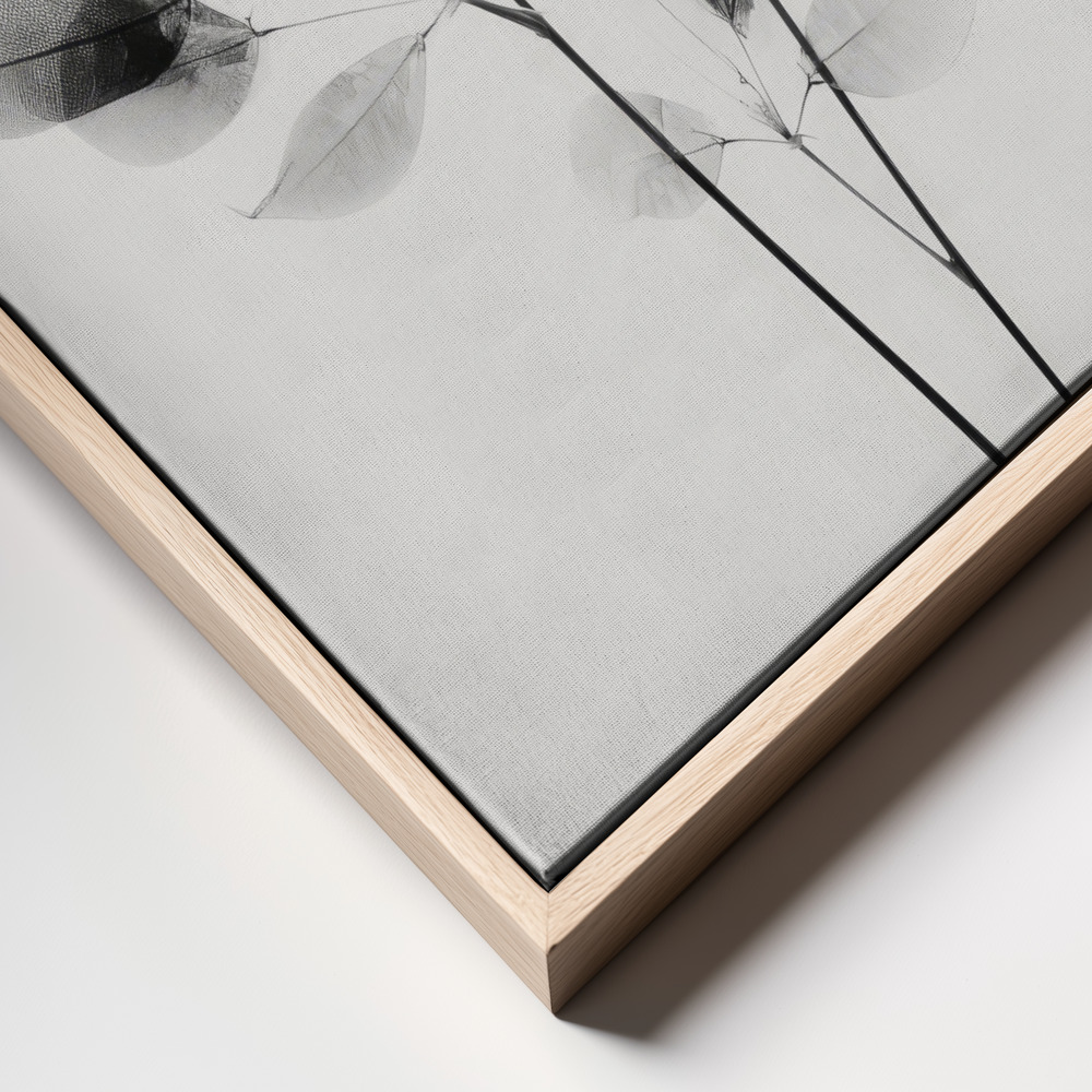 Canvas print - Transparent Botanic No 8 frame close up