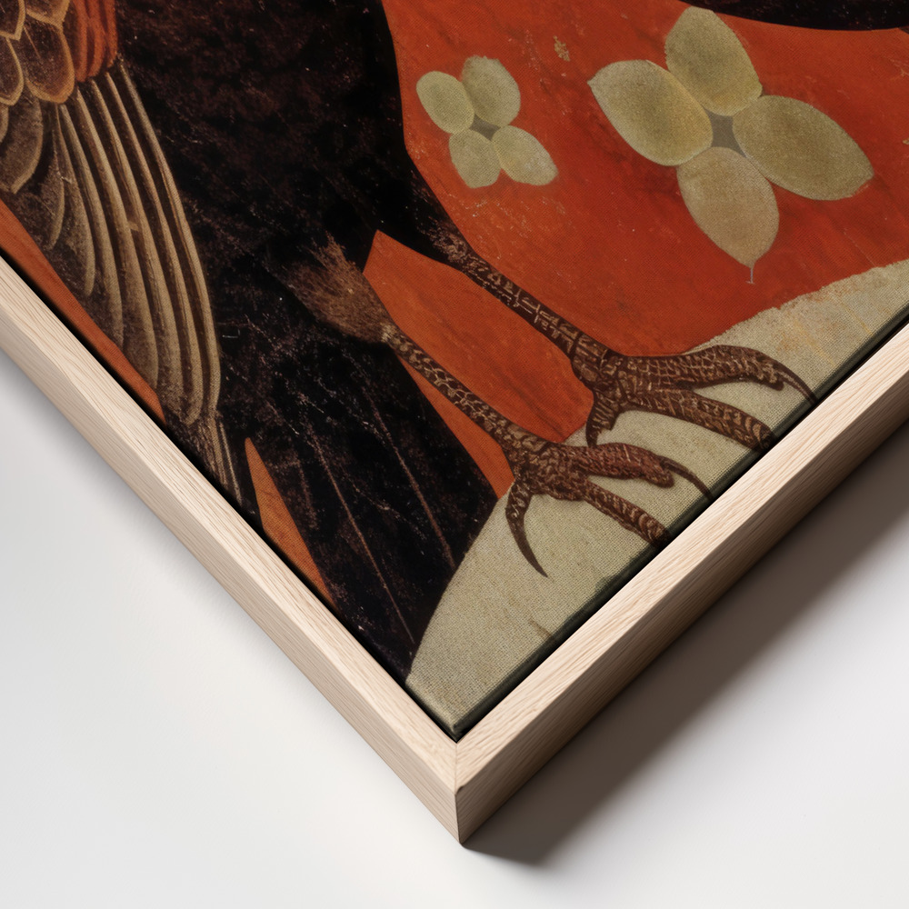 Canvas print - Nostalgic Birds frame close up