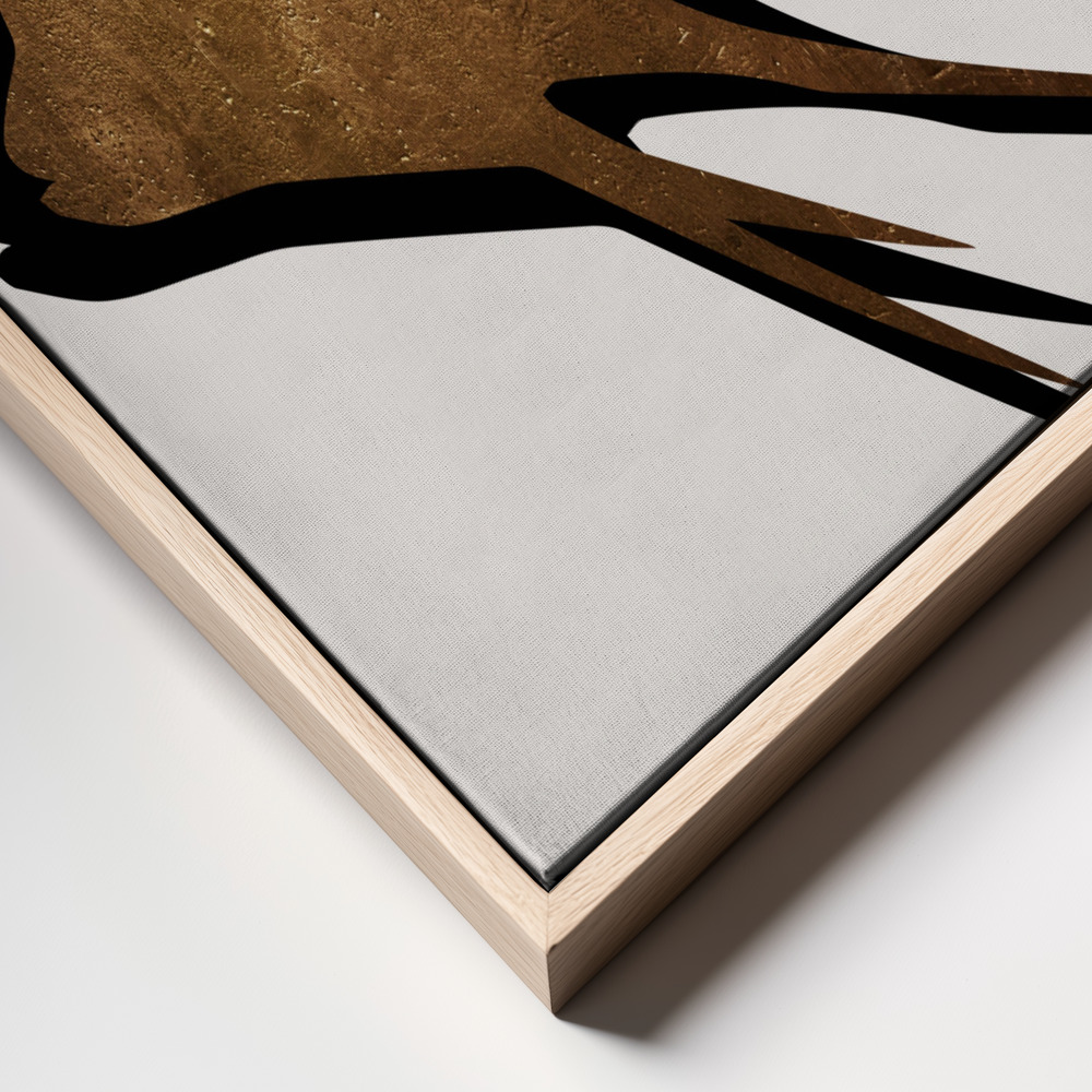 Canvas print - Gold Fish frame close up