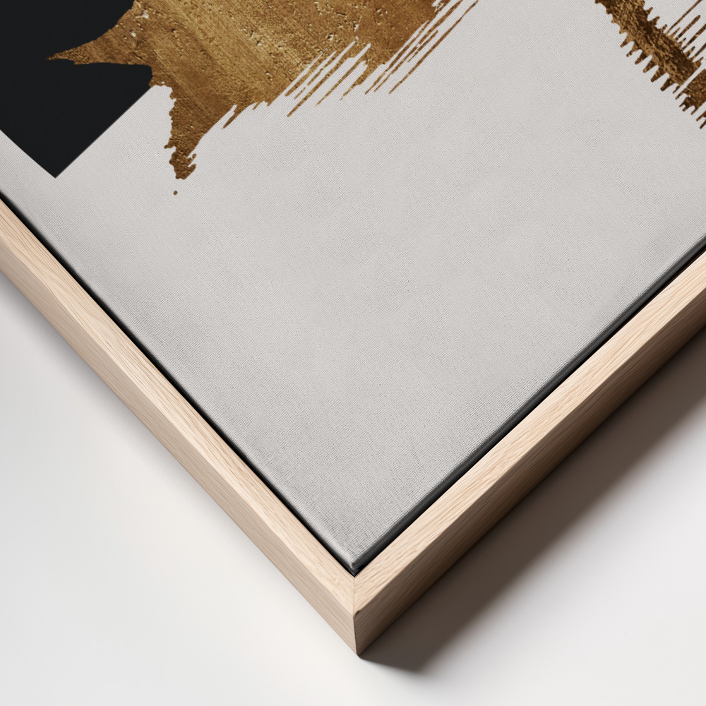 Canvas print - The Swan   Black frame close up