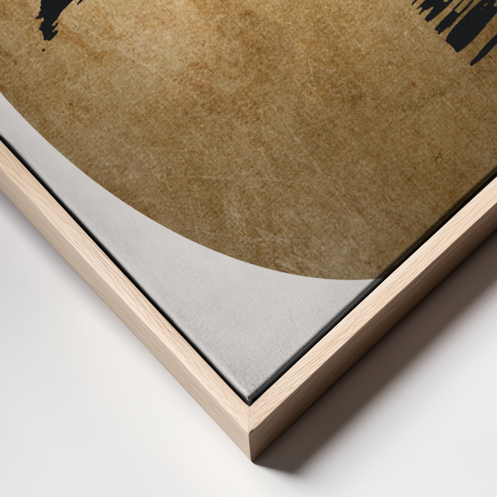Lienzo - The Swan Gold frame close up