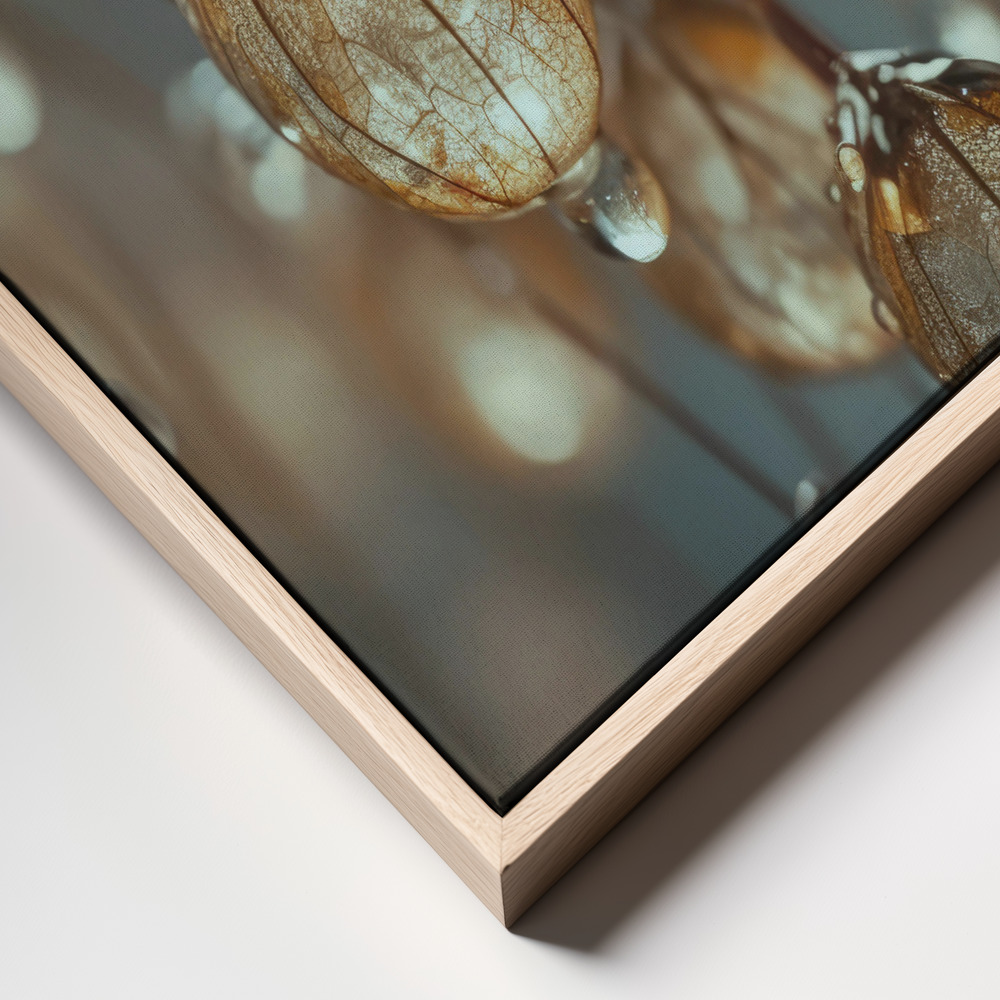 Canvas print - Tiny Glass Berries No 2 frame close up