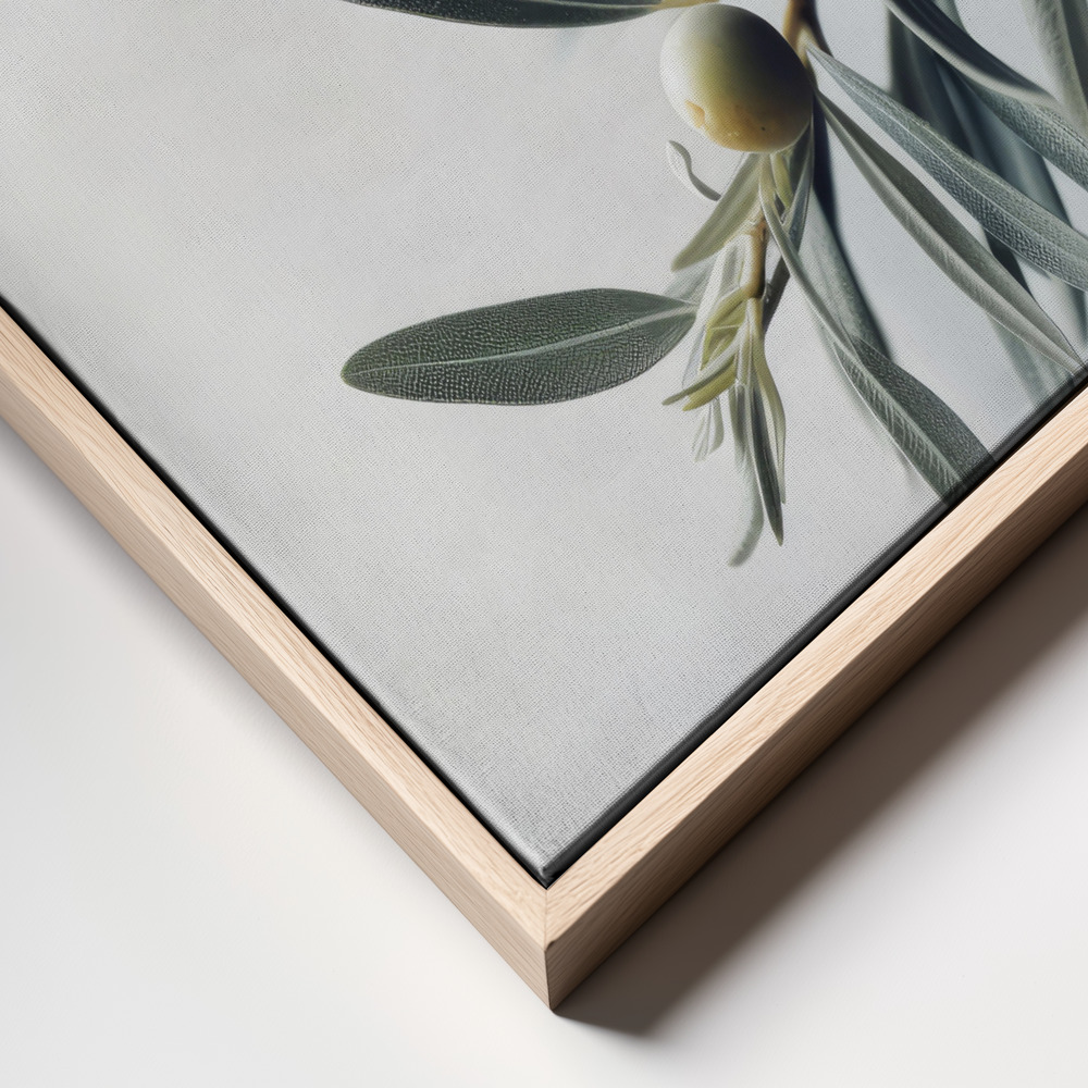 Canvas print - Olives frame close up