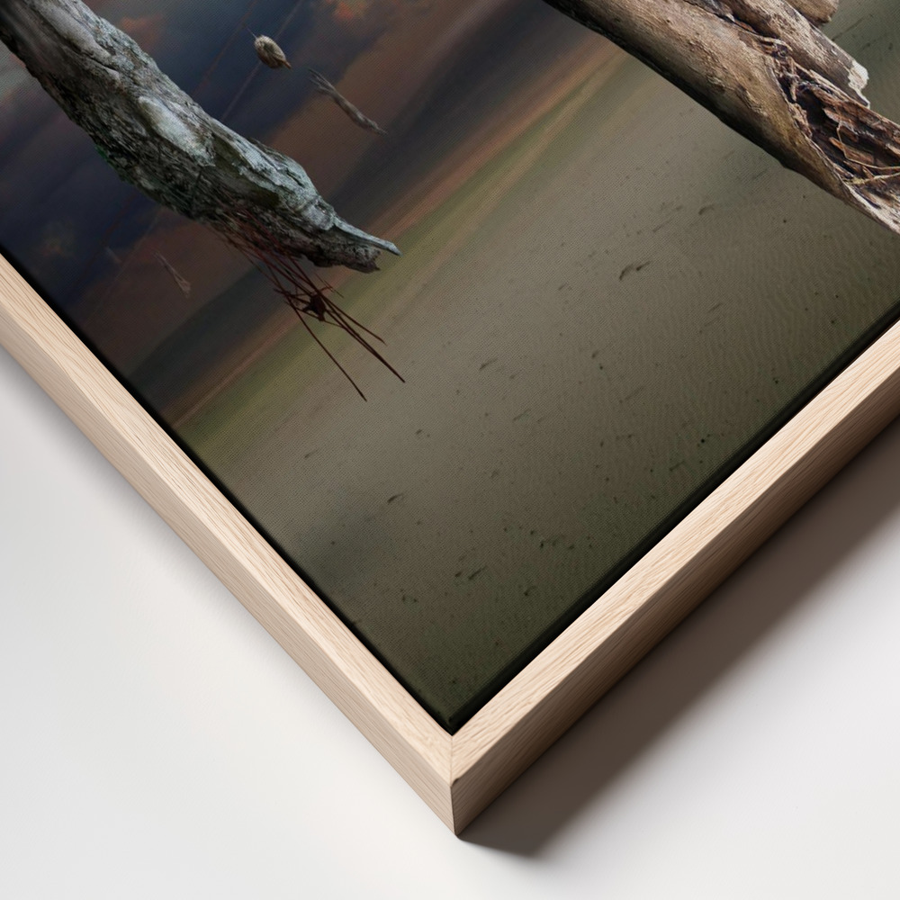 Canvas schilderi - Running hands frame close up - natuurlijk frame