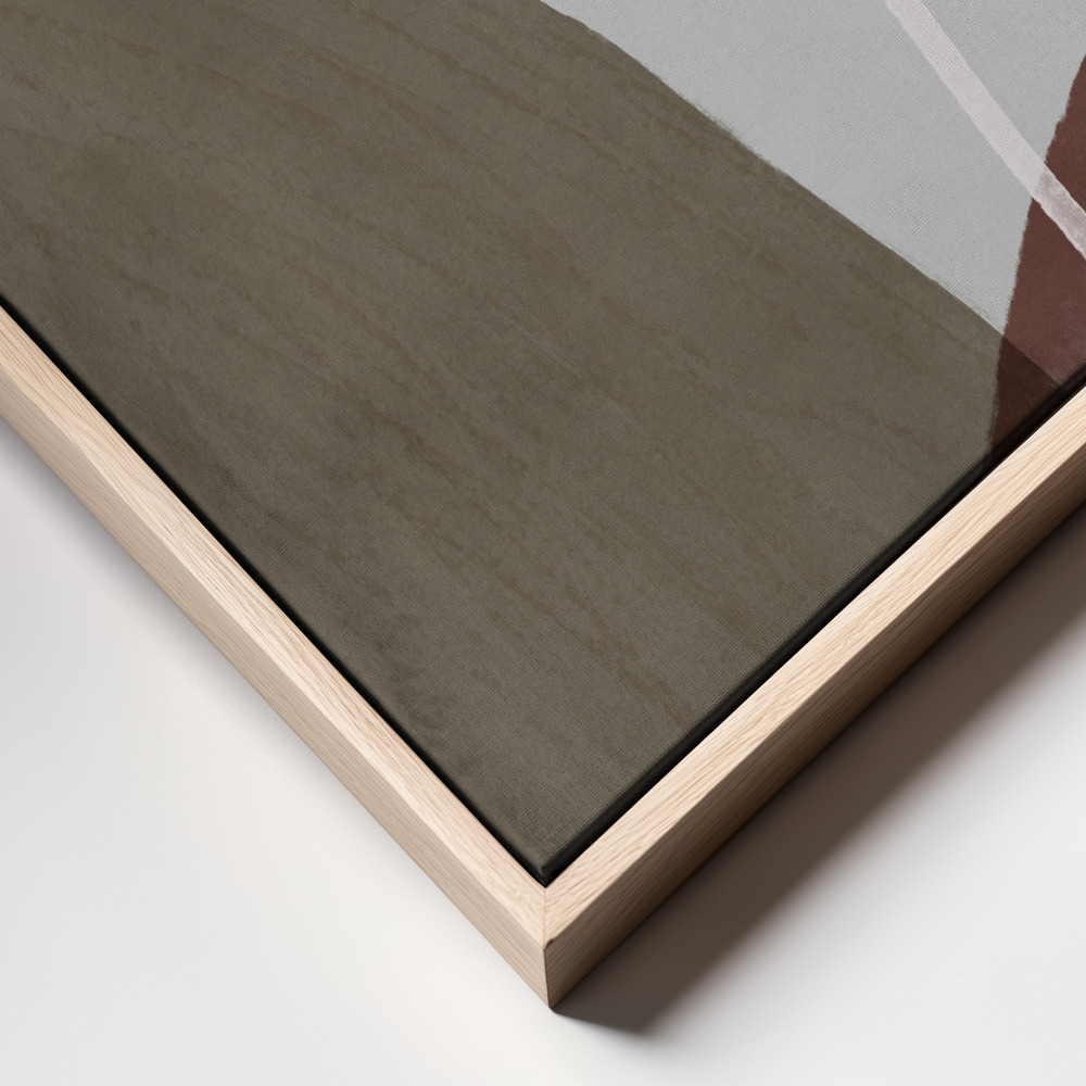 Canvas print - Graphic 235 frame close up - natural frame