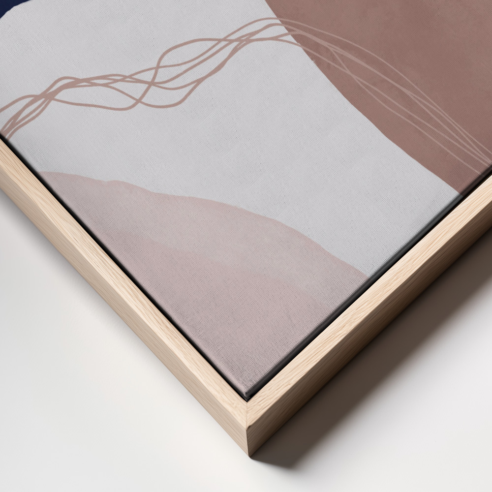 Canvas schilderi - Graphic 248 frame close up - natuurlijk frame