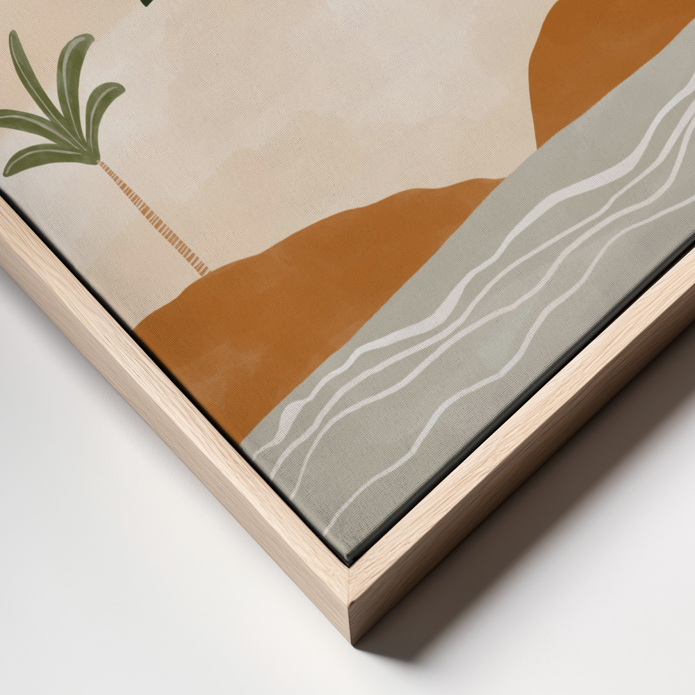 Canvas print - Airballoons In Dessert frame close up