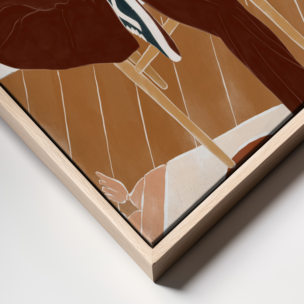 Canvas schilderi - How To Save the Planet frame close up - natuurlijk frame