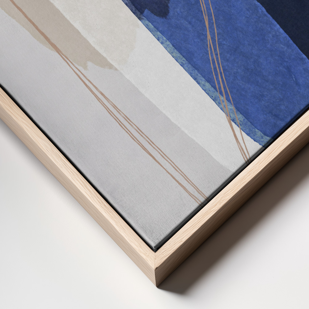 Canvas print - Graphic 241x frame close up - natural frame