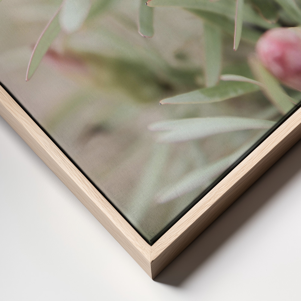 Canvas print - Blomma frame close up