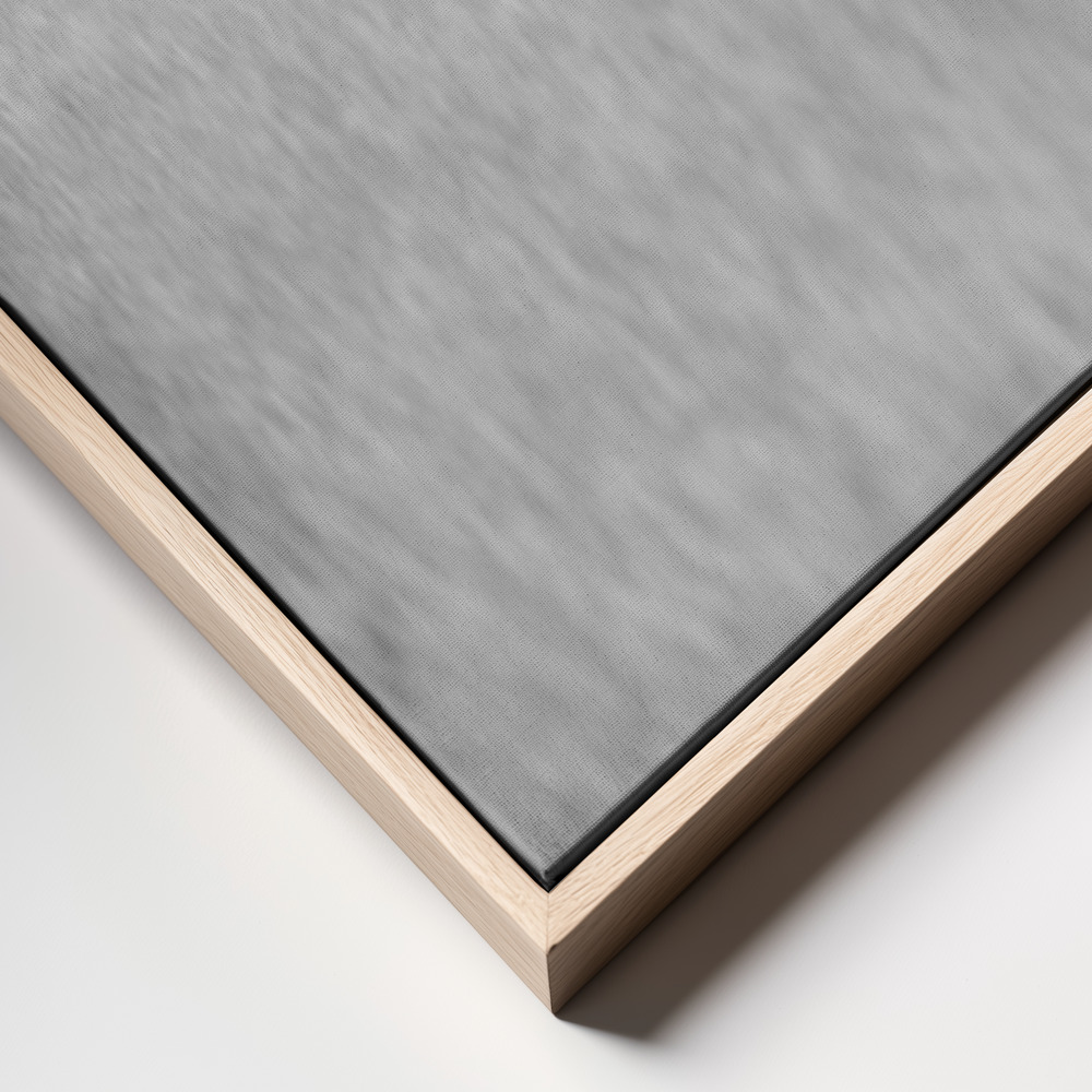 Lienzo - Flat Crown primer plano del marco - marco natural