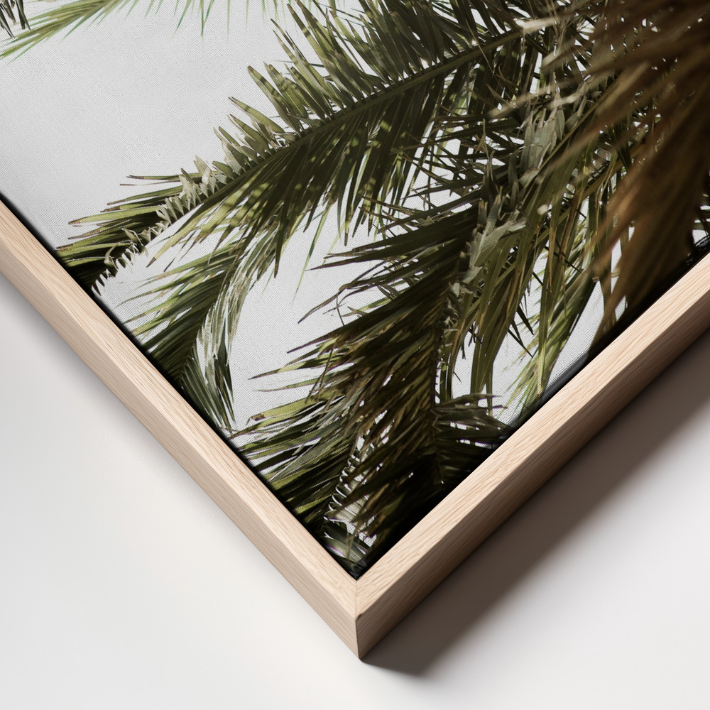 Stampe su tela - Glow primo piano della cornice - cornice naturale