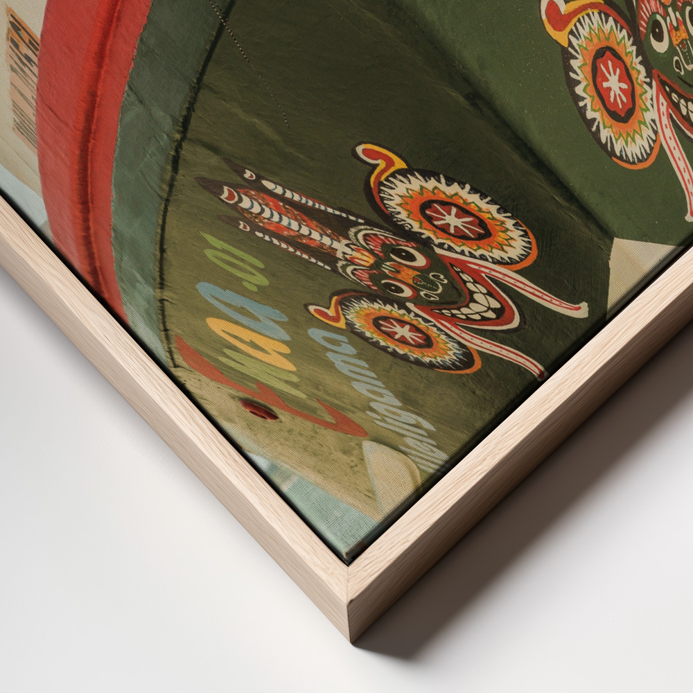 Lienzo - Indian Summer primer plano del marco - marco natural